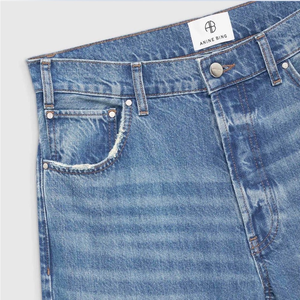 ANINE BING Roy Jeans in the color Nordic Blue.